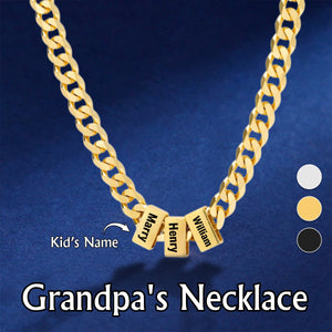 Personalized Engraved Name Necklace-Father's day gift