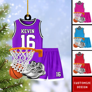 Personalized Basketball Christmas Ornament-Gift for Basketball Players -2024 New Release