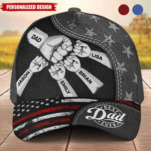 The Power Of Dad Comes From Love-Personalized Classic Cap