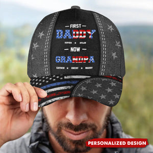 First Dad Now Papa-Personalized Classic Cap