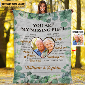 You Are My Missing Piece - Personalized Photo Blanket