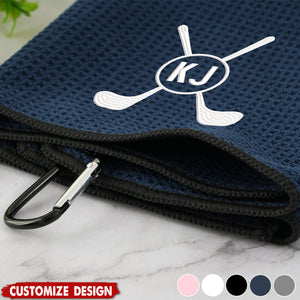 Monogrammed Golf Towel-Personalized Golf Towel-Gift for Family Friend