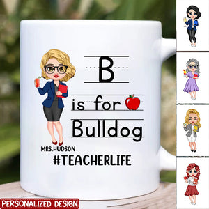 Personalized School Mascot Custom Teacher Personalized mug-Custom Gifts For Teacher