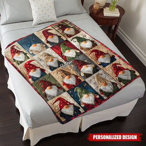 Personalized Vintage Cozy Winter Home Blanket