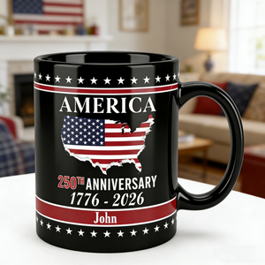 Personalized American 250Th Anniversary Accent Mug
