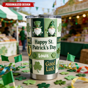 Happy St. Patrick's Day-Personalized Irish Tumbler