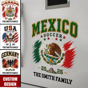 Personalized International Soccer Tournament Party Decal Sticker - Gifts For Soccer Lovers