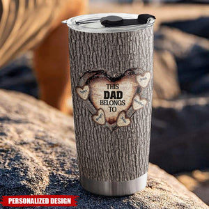 Heart Of Dad-Personalized Tumbler