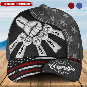The Power Of Dad Comes From Love-Personalized Classic Cap