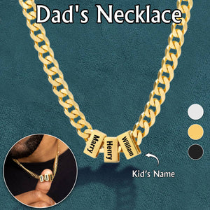 Personalized Engraved Name Necklace-Father's day gift