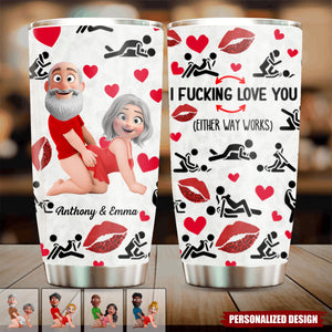 I Love You-Personalized Couple Tumbler