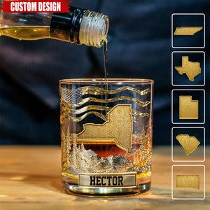 The State Pride - Personalized Luxury Whiskey Glass