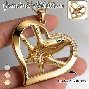 Personalized Mother Shaped Metal Pendant Necklace-Gift For Best Mom, Grandma Ever