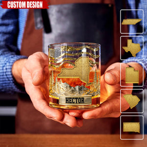 The State Pride - Personalized Luxury Whiskey Glass