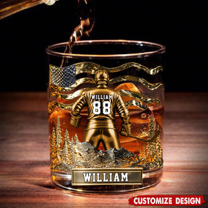 Hockey Whiskey Glass - Personalized Gifts For Hockey Lovers