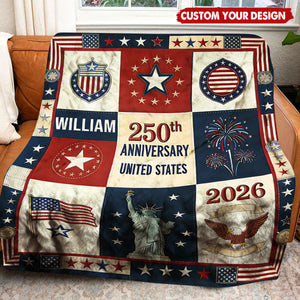 250th Anniversary - Personalized Patriot Blanket