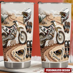Cool Dirt Bike,Motocross-Personalized Dirt Bike Tumbler