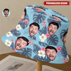 Custom Photo Vacation Mode, Activated-Personalized Bucket Hat-Gift For Family Members