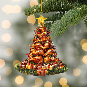 Roast Turkey Christmas Ornament-Thanksgiving Gift for Newborn, Baby-2024 New Release