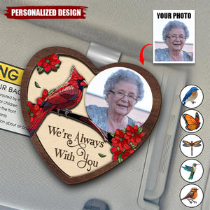 I'm Always With You-Personalized Shaped Car Visor Clip