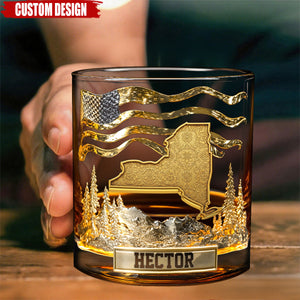 The State Pride - Personalized Luxury Whiskey Glass