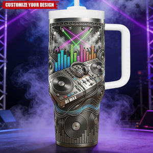 DJ Controller 40oz Tumbler - Personalized Gifts For Music Lovers