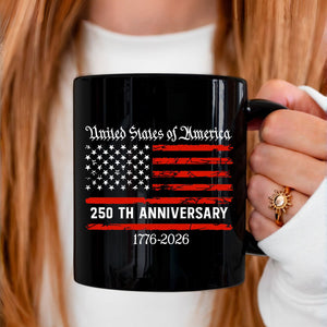 USA 250th Anniversary Patriotic Semiquincentennial Mug