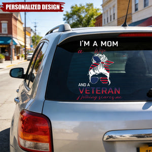 I'm A Mom Grandma and a Veteran-Personalized Decal-Perfect gift for Mom/Wife