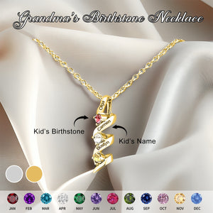 Infinity Promise-Personalized 2-5 Birthstone Necklace-Gift For Mother Necklace