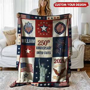 250th Anniversary - Personalized Patriot Blanket