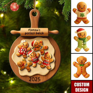 Personalized Gingerbread Family Christmas Ornament-Gift For Family