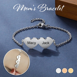 Personalized Multiple Name Love Heart Bracelet-Gift For Mom