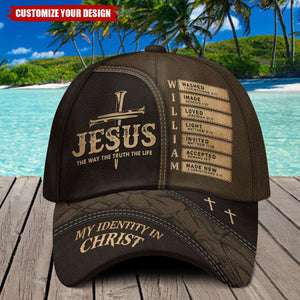 Jesus The Way The Truth The Life - Personalized Classic Cap