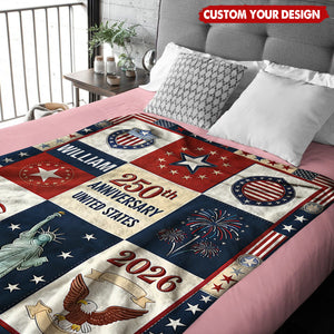 250th Anniversary - Personalized Patriot Blanket