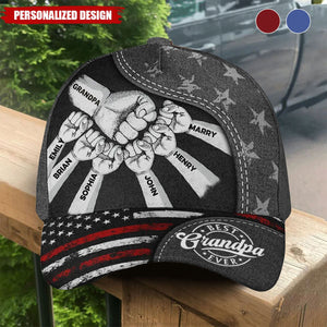 The Power Of Dad Comes From Love-Personalized Classic Cap