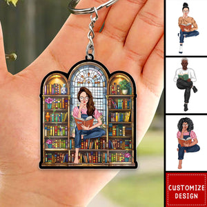 Personalized Gifts For Book Lover Acrylic Keychain