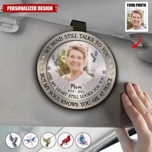 My Mind Still Talks To You-Personalized Car Visor Clip