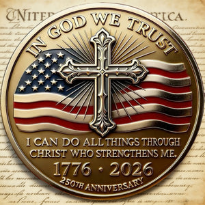“In God We Trust” US 250th Anniversary Christian Commemorative Coin