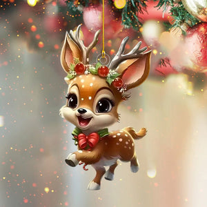 Cartoon Fawn Christmas Ornaments-2024 New Release