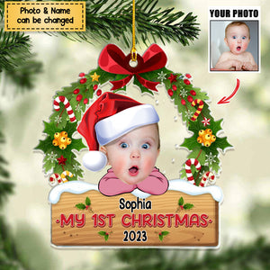 My 1St Christmas - Personalized Acrylic Photo Ornament