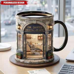 Personalized Dental Clinic Mug-Dentist Appreciation Gift