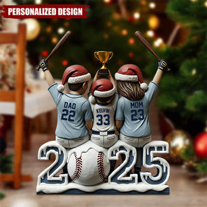 Baseball Family - Personalized Baseball Custom Shaped Acrylic Plaque