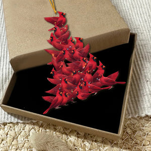 Red Cardinal Christmas Ornament - Gift For Bird Lovers
