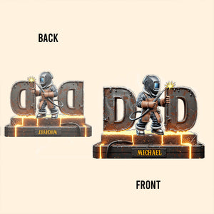 Personalized Welder Shaped Acrylic Plaque - Gift For Welder