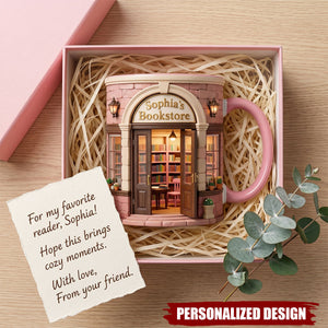 Personalized Bookstore Accent Mug-Bookish Gifts For Reader