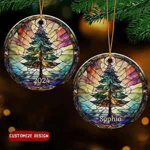 2024 New Release - 🎅🎄Christmas Tree Personalized Ceramic Ornament