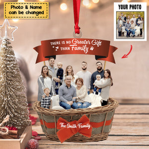 There Is No Greater Gift Than Family Personalized Christmas Ornament - Gift For Family/Friend/Sister