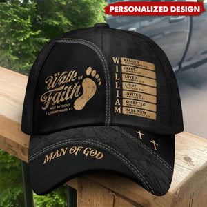 We Walk By Faith Not By Sight-Personalized Classic Cap