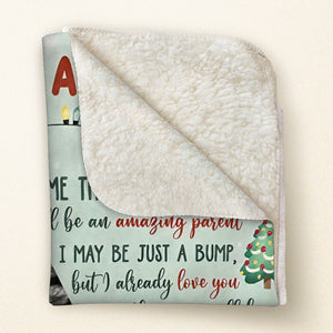 Custom Photo I'll Be Cuddled Up With You - Family Personalized Custom Blanket - Baby Shower Gift, Gift For First Mom