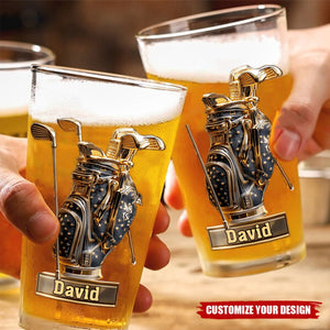 Look For Balls - Personalized Golf Beer Glass